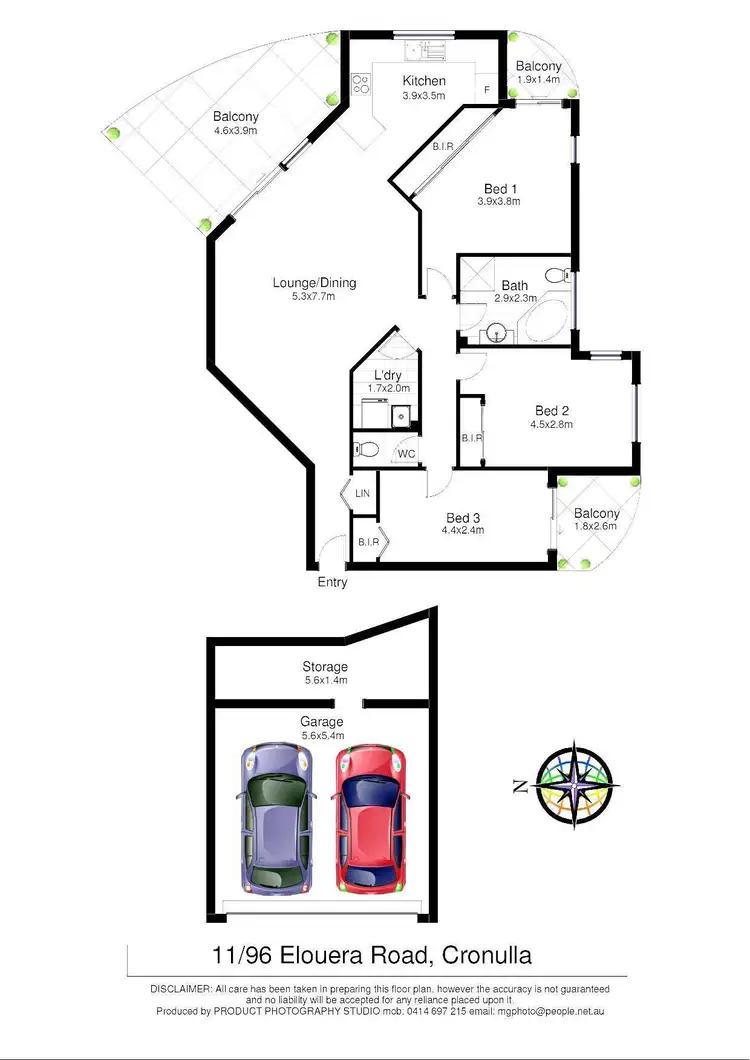 Floorplan of Homely apartment listing, 11/96-98 Elouera Road, Cronulla NSW 2230