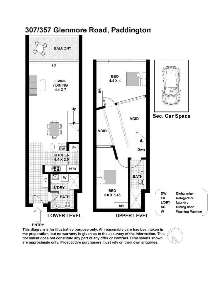 Floorplan of Homely apartment listing, 307/357 Glenmore Road, Paddington NSW 2021