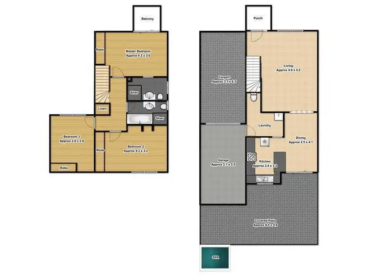 Floorplan of Homely townhouse listing, 5/66-68 Bardia Parade, Holsworthy NSW 2173
