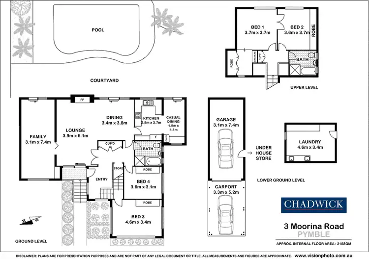 Floorplan of Homely house listing, 3 Moorina Road, Pymble NSW 2073