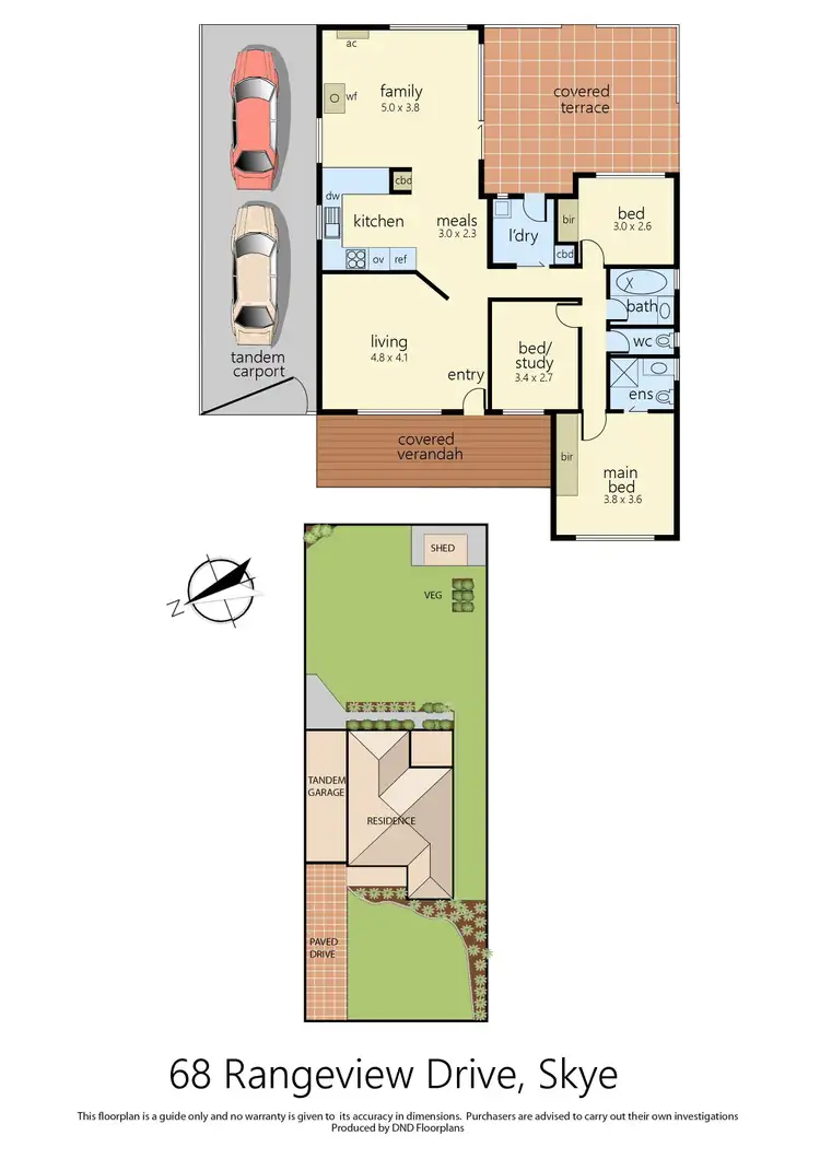 Floorplan of Homely house listing, 68 Rangeview Drive, Skye VIC 3977