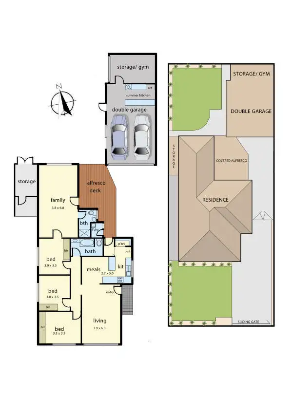 Floorplan of Homely house listing, 37 Sylvia Street, Dandenong North VIC 3175