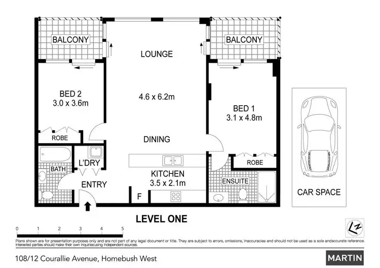 Floorplan of Homely apartment listing, 108/6-12 Courallie Avenue, Homebush West NSW 2140