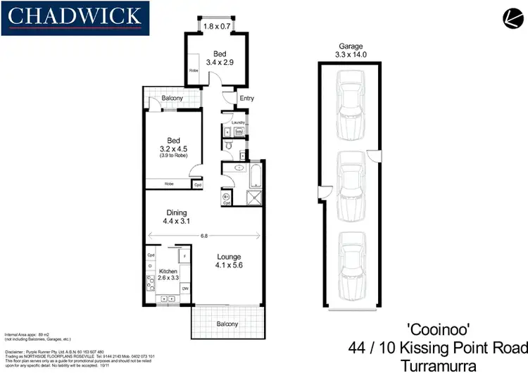 Floorplan of Homely unit listing, 44/10 Kissing Point Road, Turramurra NSW 2074