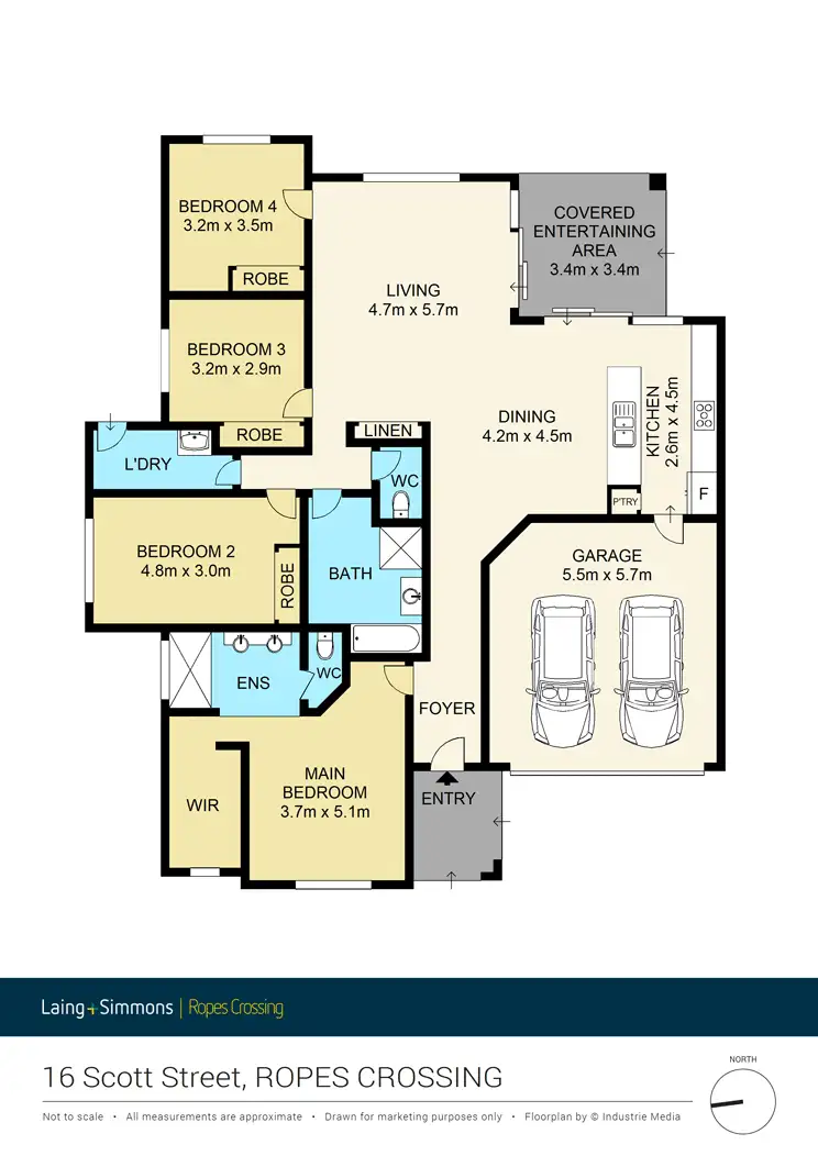 Floorplan of Homely house listing, 16 Scott Street, Ropes Crossing NSW 2760