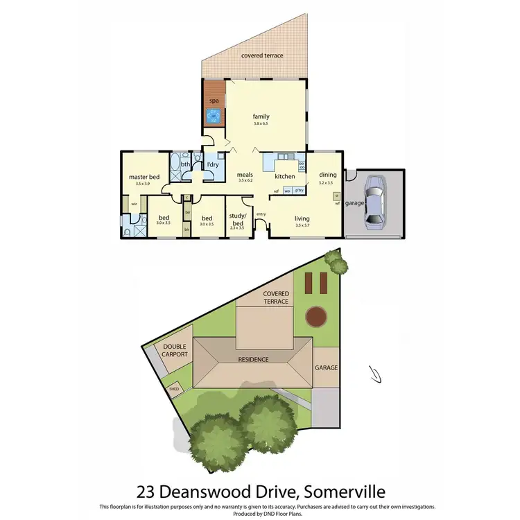 Floorplan of Homely house listing, 23 Deanswood Drive, Somerville VIC 3912