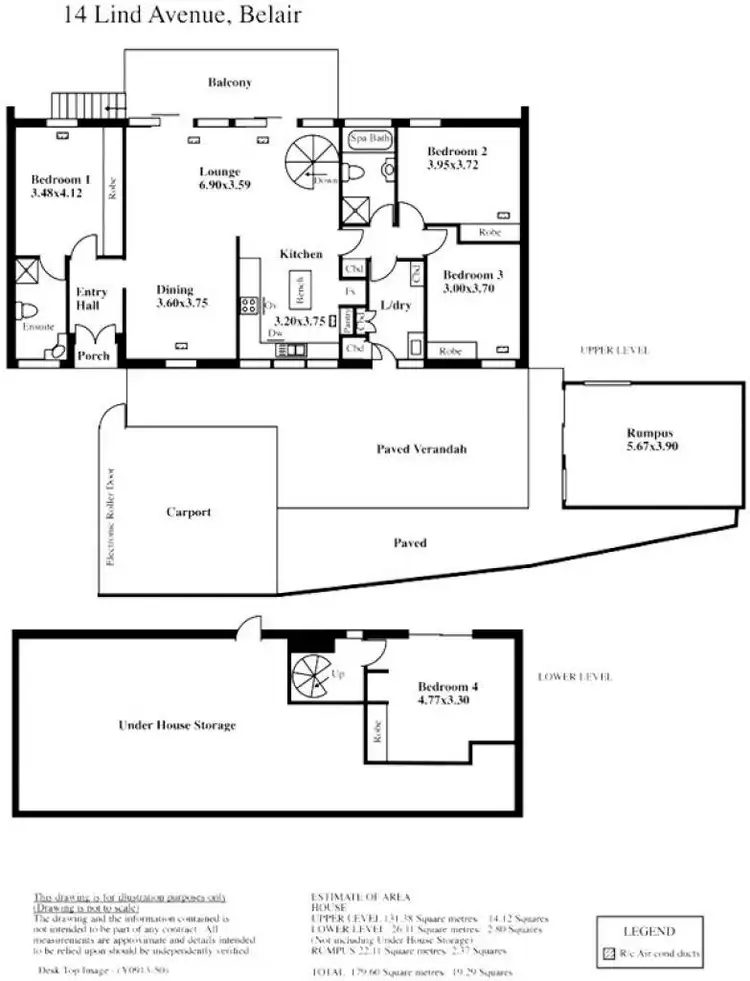 Floorplan of Homely house listing, 14 Lind Avenue, Belair SA 5052
