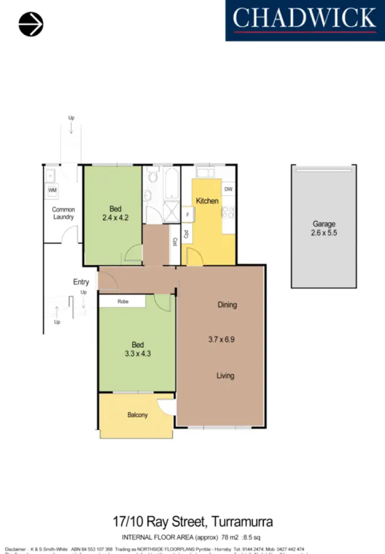 Floorplan of Homely house listing, 17/10-12 Ray Street, Turramurra NSW 2074