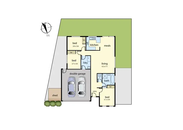 Floorplan of Homely unit listing, 12/7 Melissa Way, Pakenham VIC 3810