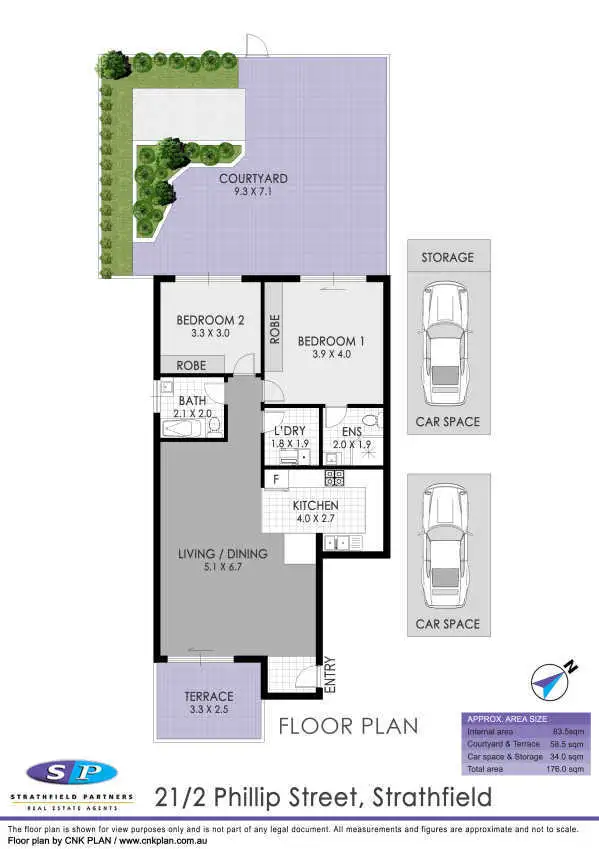 Floorplan of Homely apartment listing, 21/2 Philip Street, Strathfield NSW 2135