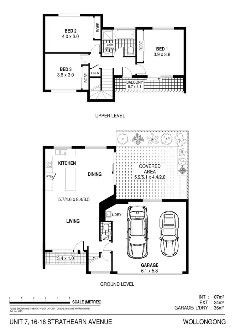 Floorplan of Homely townhouse listing, 7/16-18 Strathearn Avenue, Wollongong NSW 2500