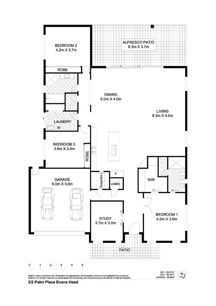 Floorplan of Homely house listing, 2/2 Palm Place, Evans Head NSW 2473