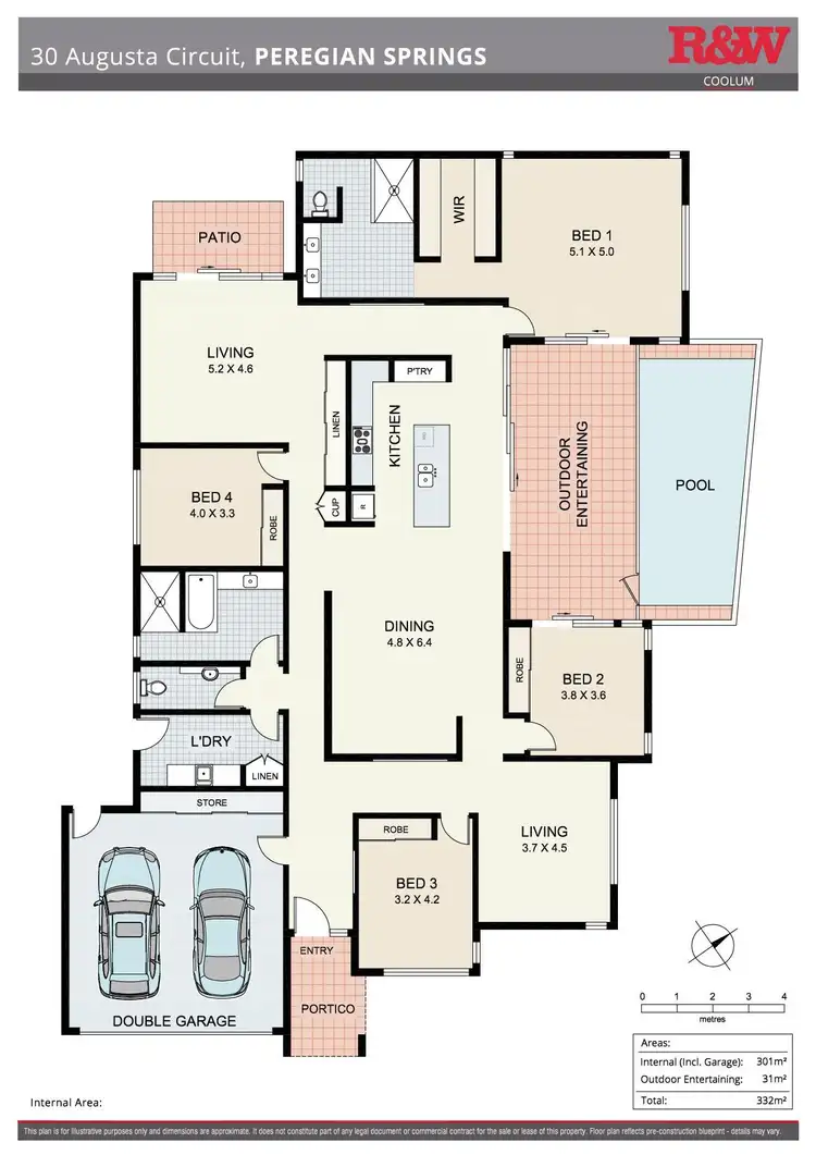 Floorplan of Homely house listing, 30 Augusta Circuit, Peregian Springs QLD 4573