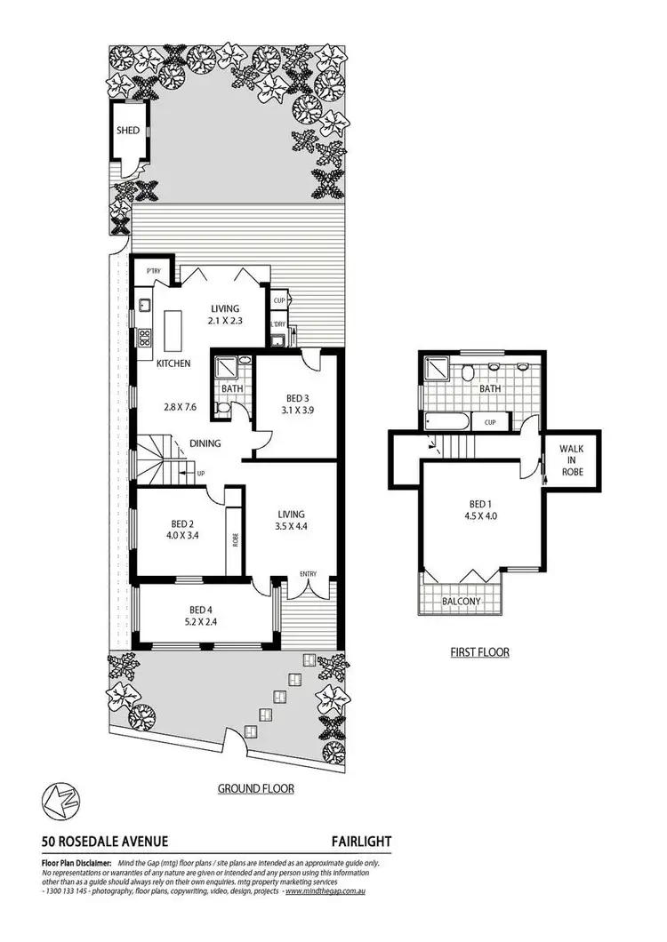 Floorplan of Homely house listing, 50 Rosedale Avenue, Fairlight NSW 2094