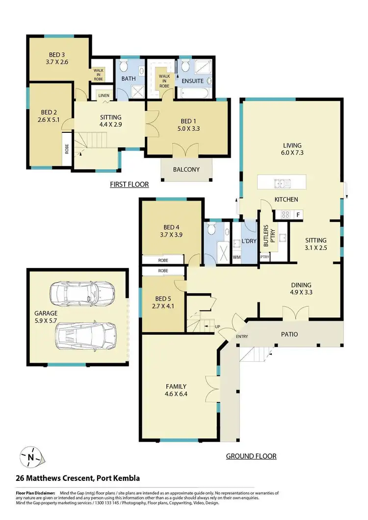 Floorplan of Homely house listing, 26 Matthews Crescent, Port Kembla NSW 2505