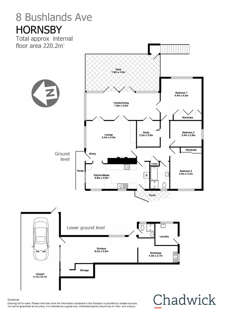 Floorplan of Homely house listing, 8 Bushlands Avenue, Hornsby Heights NSW 2077