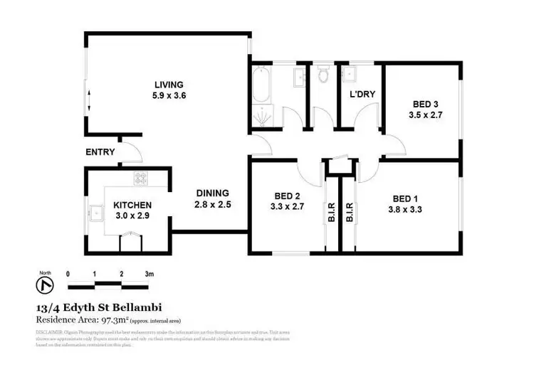 Floorplan of Homely villa listing, 13/4 Edyth Street, Bellambi NSW 2518