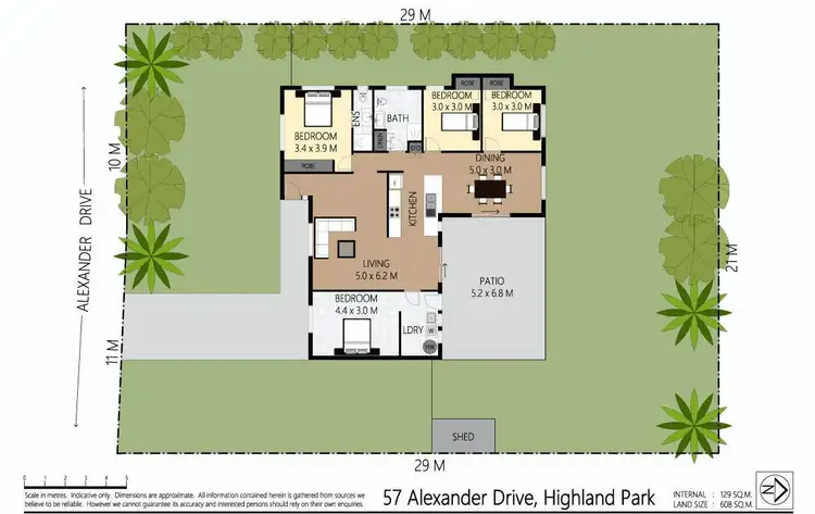Floorplan of Homely house listing, 57 Alexander Drive, Highland Park QLD 4211