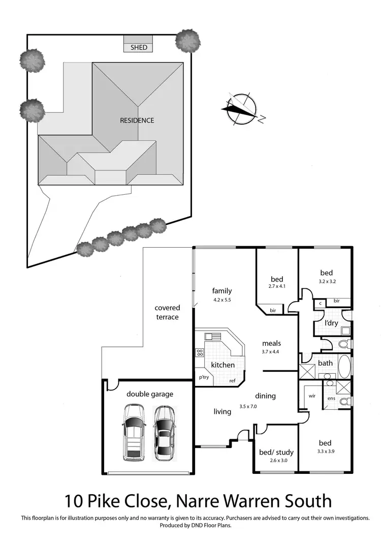 Floorplan of Homely house listing, 10 Pike Close, Narre Warren South VIC 3805