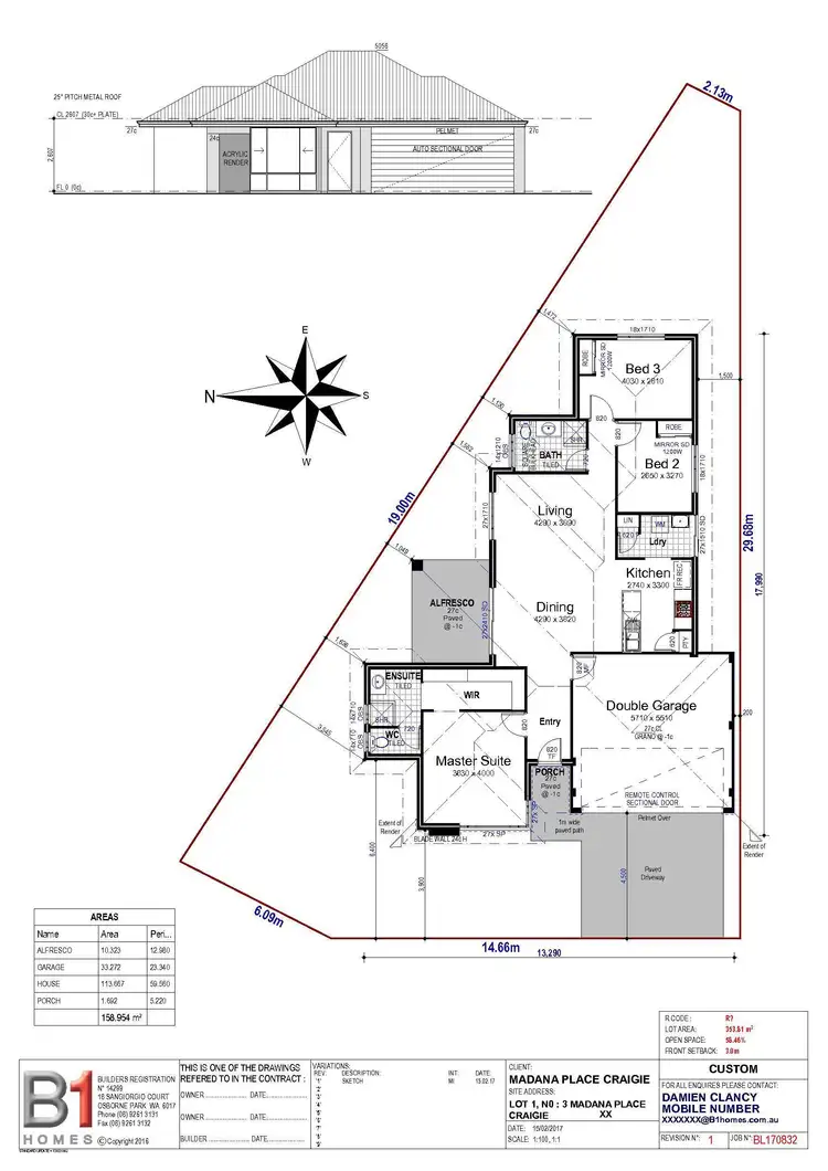 Floorplan of Homely land listing, LOT 2, 3 Madana Place, Craigie WA 6025