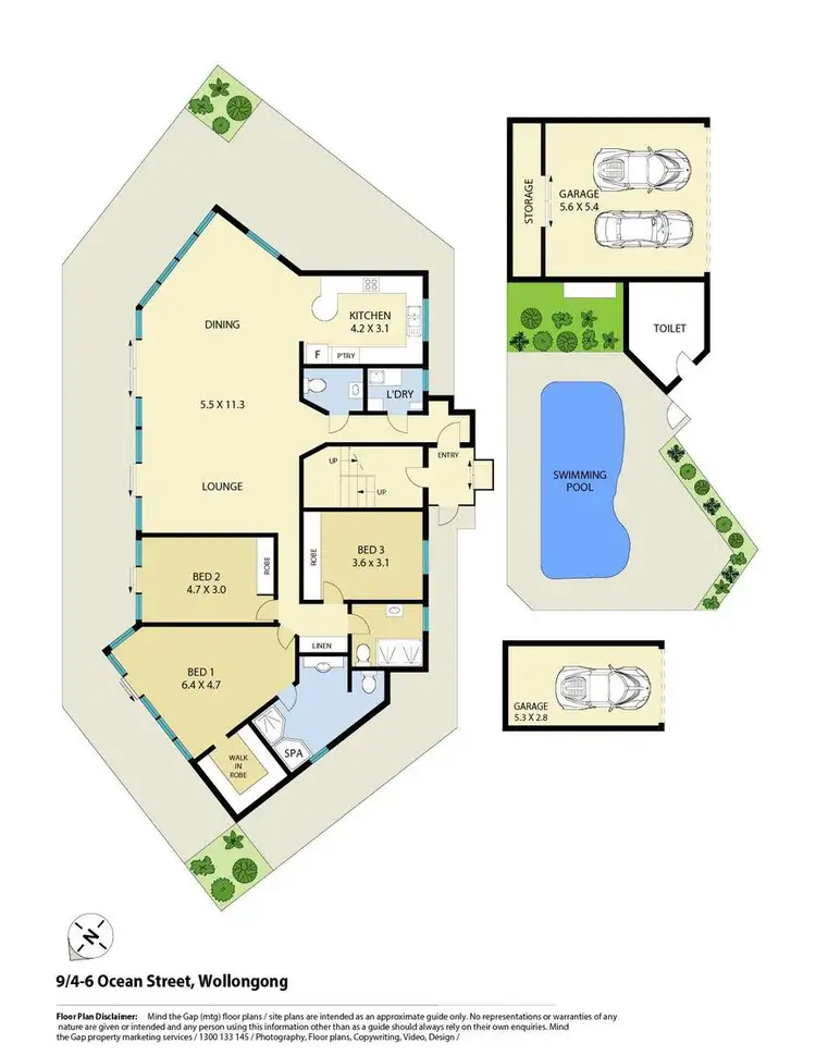 Floorplan of Homely apartment listing, 9/4-6 Ocean Street, Wollongong NSW 2500