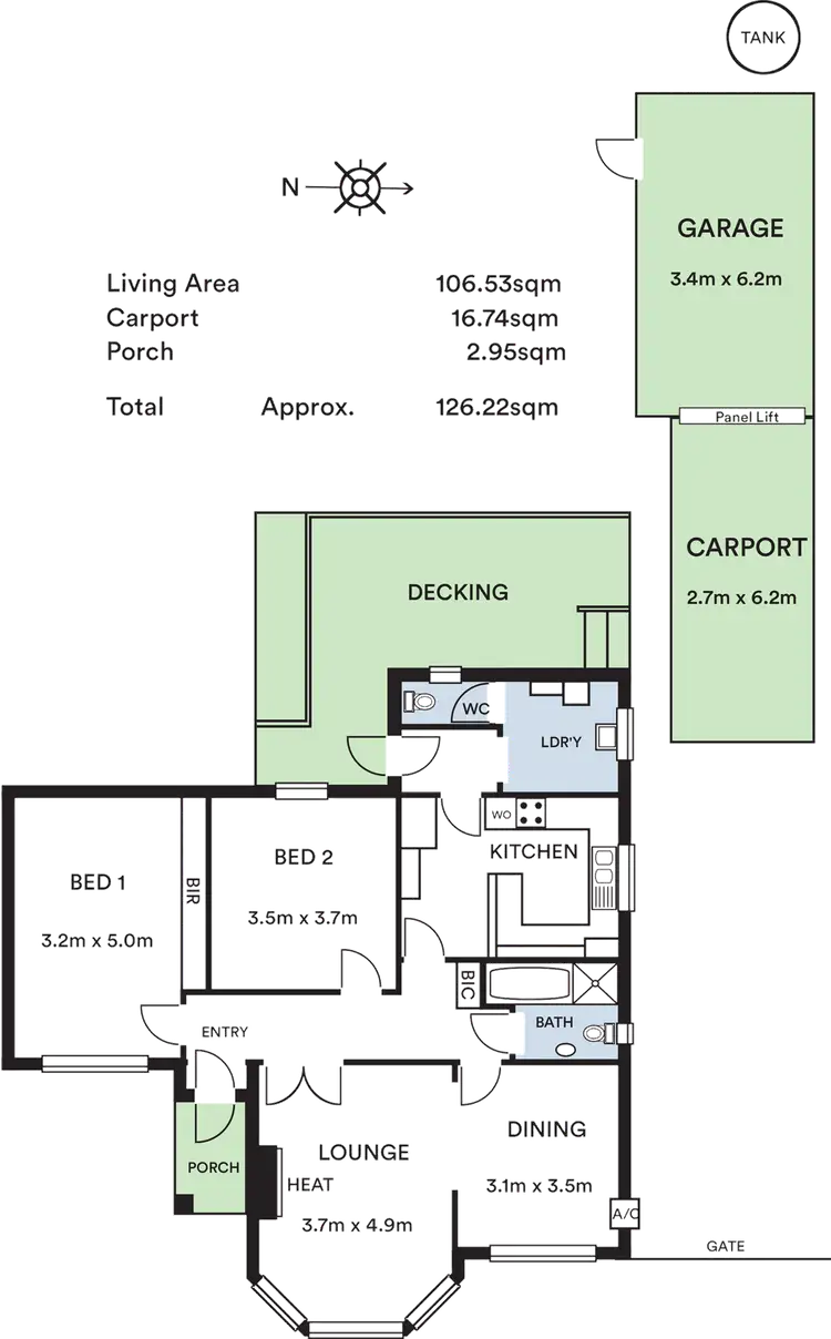 Floorplan of Homely house listing, 84 Linden Avenue, Hazelwood Park SA 5066