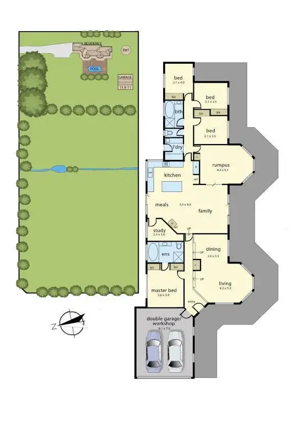 Floorplan of Homely rural property listing, 20 Bayard Drive, Pakenham Upper VIC 3810