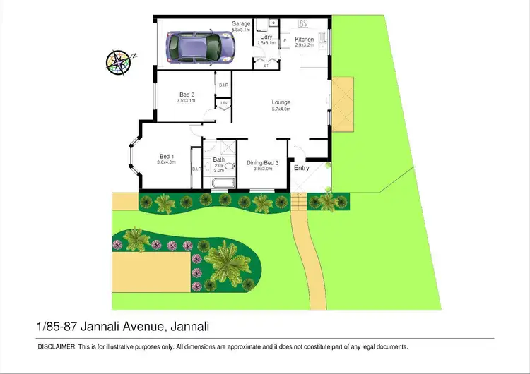 Floorplan of Homely villa listing, 1/85-87 Jannali Avenue, Jannali NSW 2226