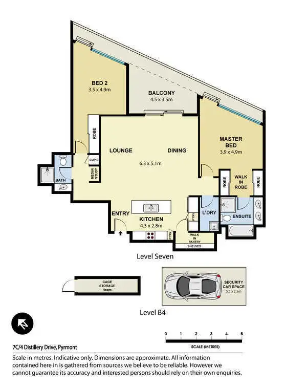 Floorplan of Homely apartment listing, 7C/4 Distillery Drive, Pyrmont NSW 2009