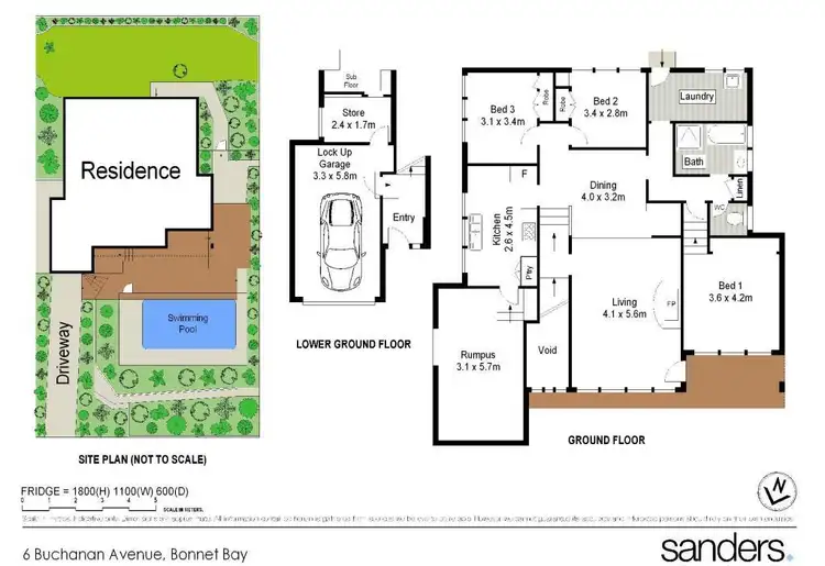 Floorplan of Homely house listing, 6 Buchanan Avenue, Bonnet Bay NSW 2226