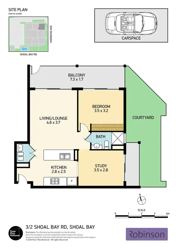 Floorplan of Homely unit listing, 3/2 Shoal Bay Road, Nelson Bay NSW 2315