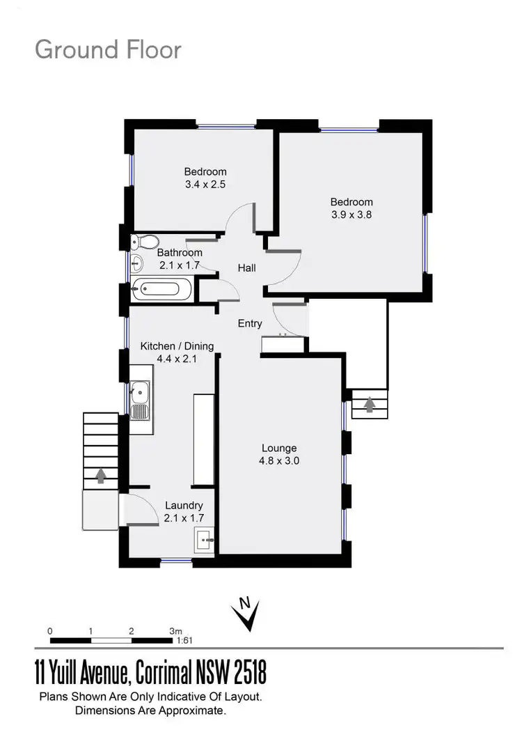 Floorplan of Homely house listing, 11 Yuill Avenue, Corrimal NSW 2518