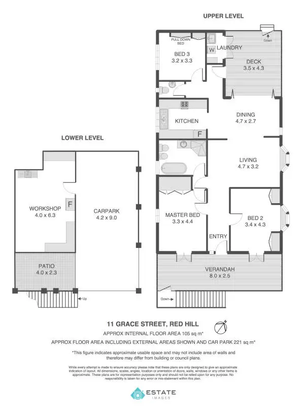 Floorplan of Homely house listing, 11 Grace Street, Red Hill QLD 4059