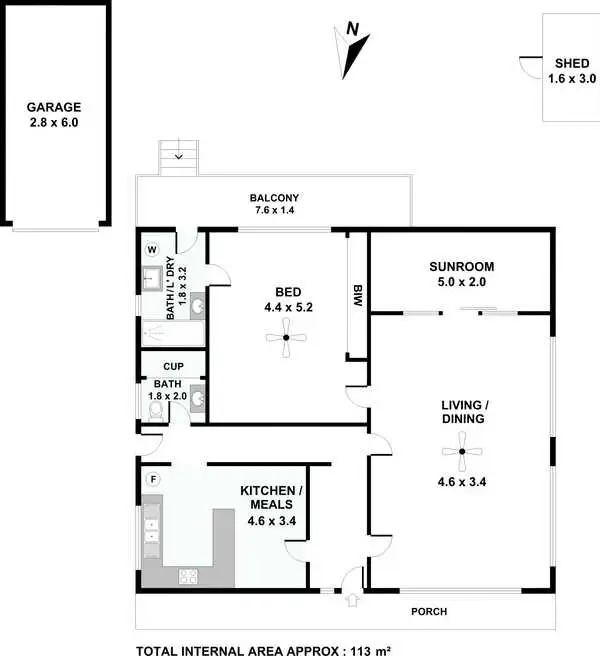 Floorplan of Homely house listing, 88 Sutherland Avenue, Hayborough SA 5211