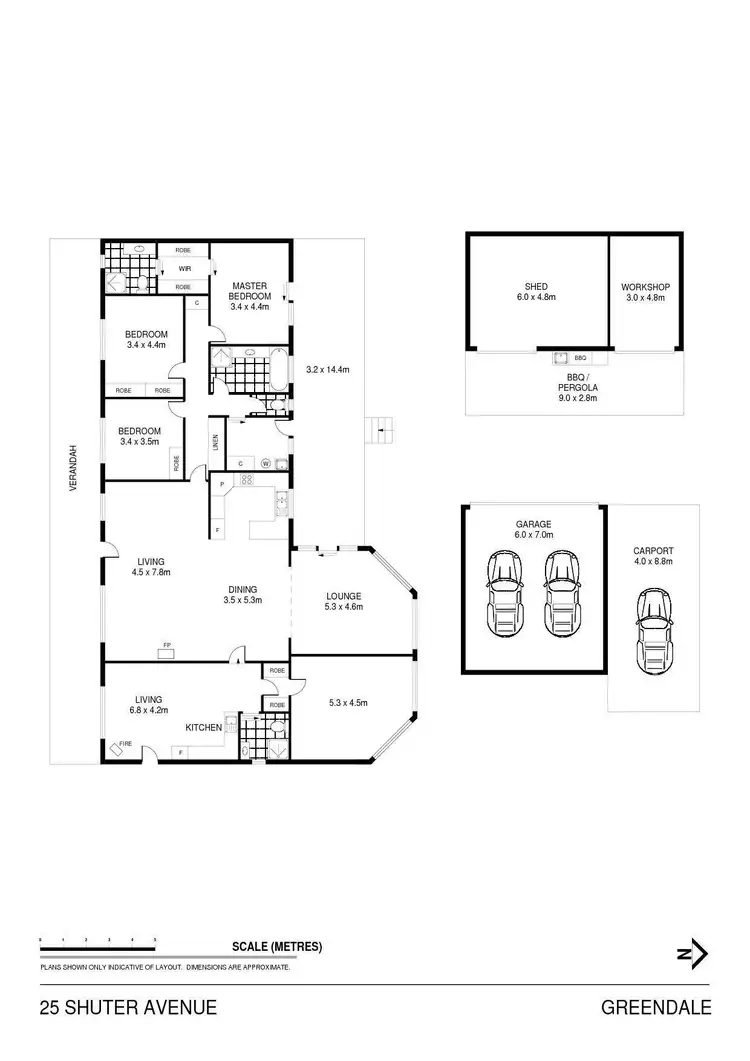 Floorplan of Homely house listing, 25 Shuter Avenue, Greendale VIC 3341