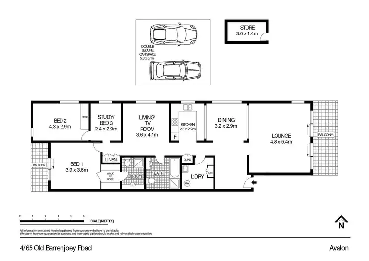 Floorplan of Homely unit listing, 4/65 Old Barrenjoey Road, Avalon Beach NSW 2107
