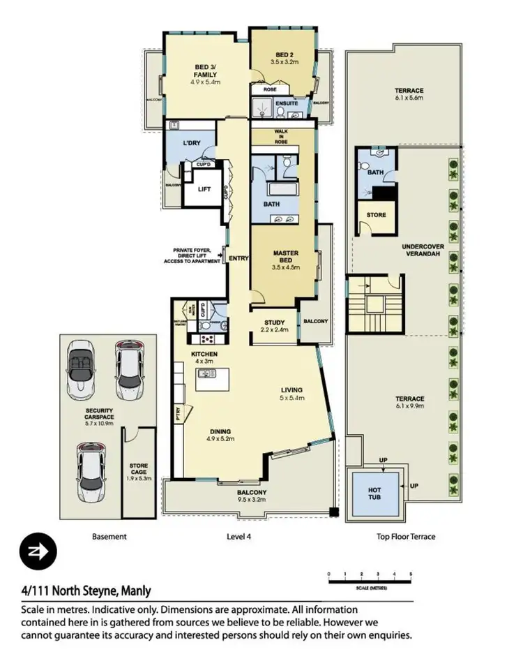Floorplan of Homely apartment listing, 4/111 North Steyne, Manly NSW 2095