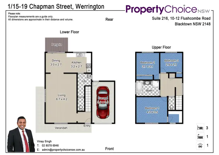Floorplan of Homely house listing, 1/15-19 Champman Street, Werrington NSW 2747