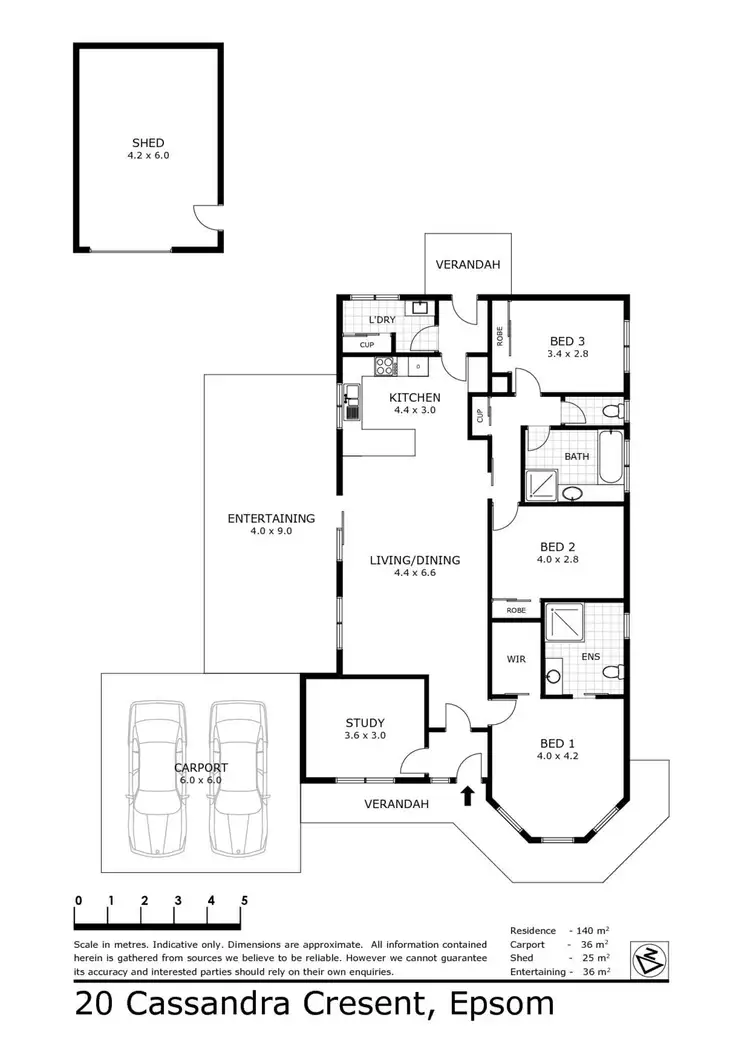 Floorplan of Homely house listing, 20 Cassandra Crescent, Epsom VIC 3551