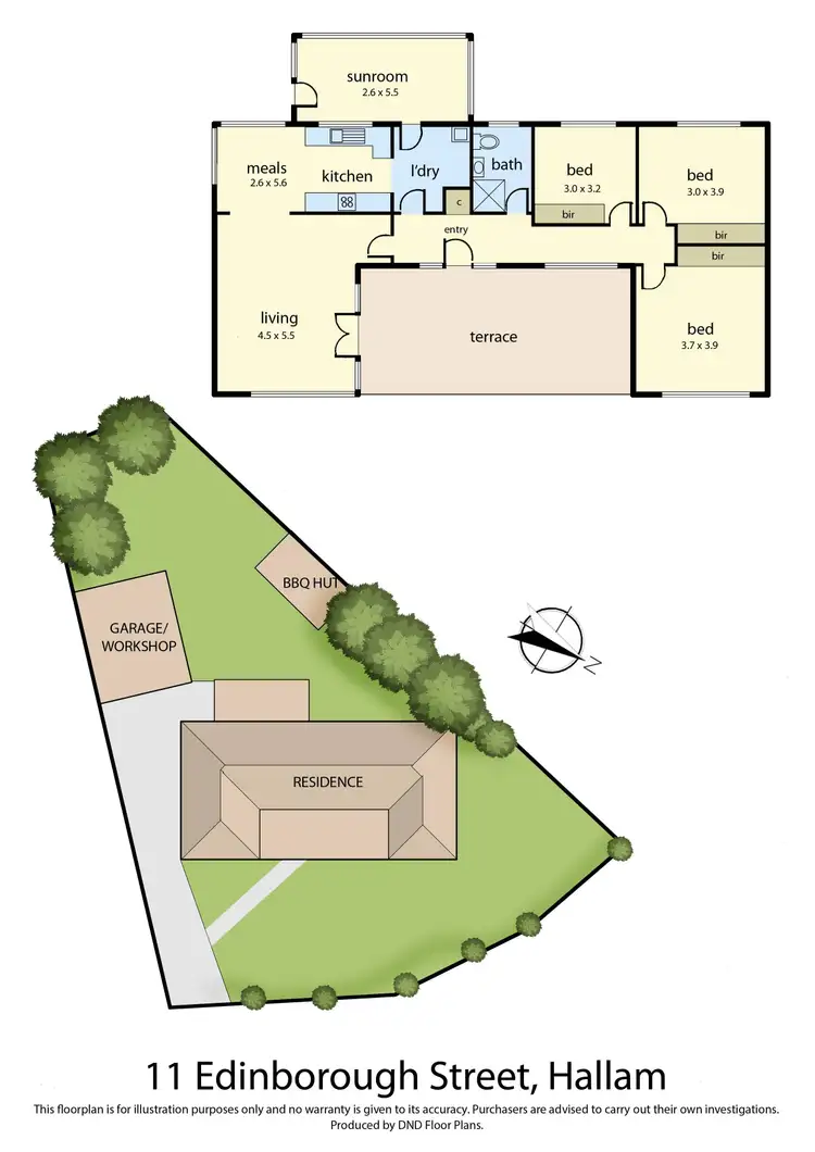 Floorplan of Homely house listing, 11 Edinborough Street, Hallam VIC 3803