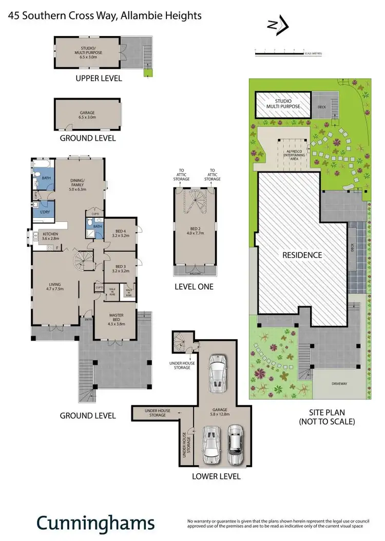 Floorplan of Homely house listing, 45 Southern Cross Way, Allambie Heights NSW 2100