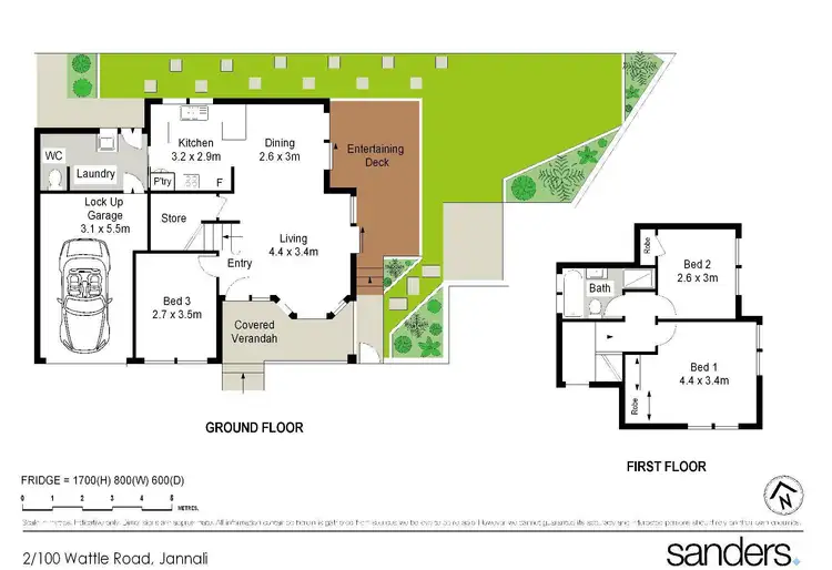 Floorplan of Homely townhouse listing, 2/100 Wattle Road, Jannali NSW 2226