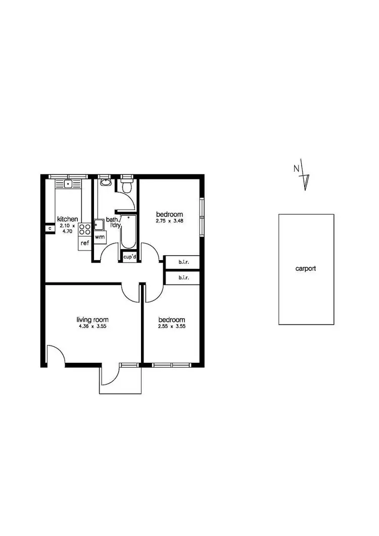 Floorplan of Homely unit listing, 3/13 Speight Street, Newport VIC 3015