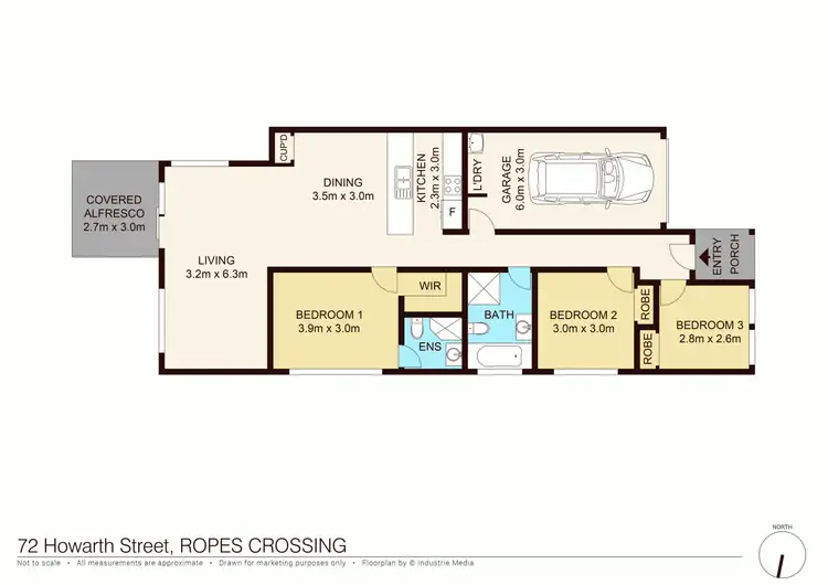 Floorplan of Homely house listing, 72 Howarth Street, Ropes Crossing NSW 2760