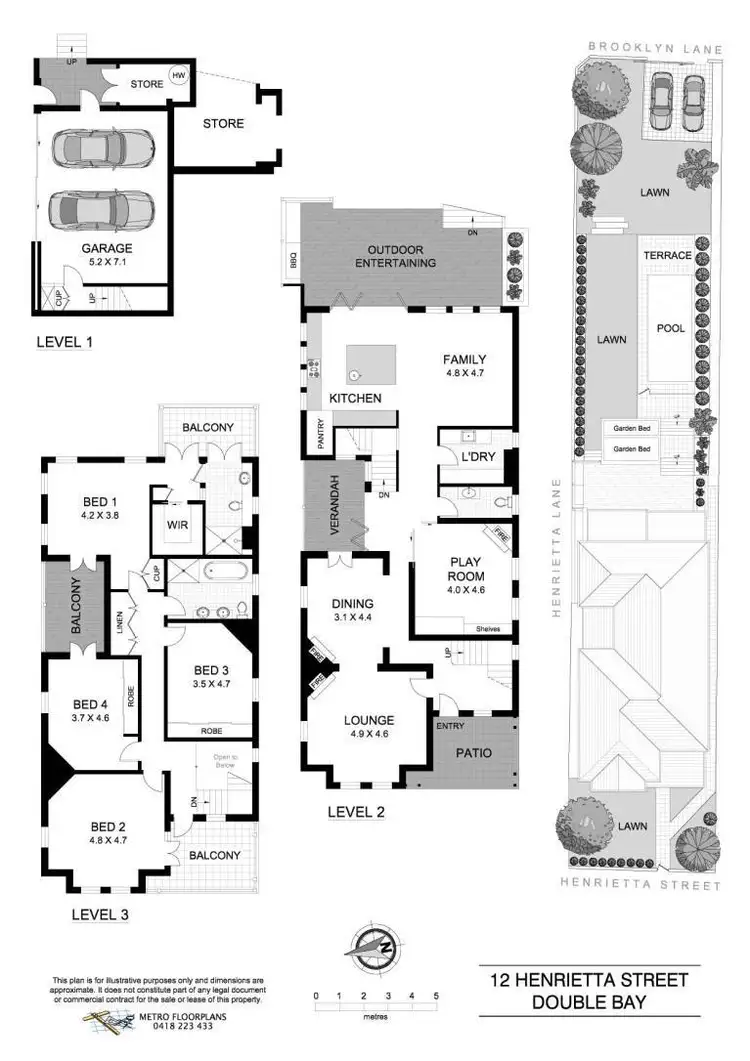 Floorplan of Homely house listing, 12 Henrietta Street, Double Bay NSW 2028