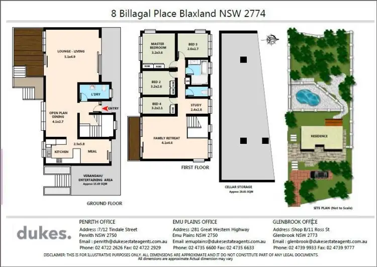 Floorplan of Homely house listing, 8 Billagal Place, Blaxland NSW 2774