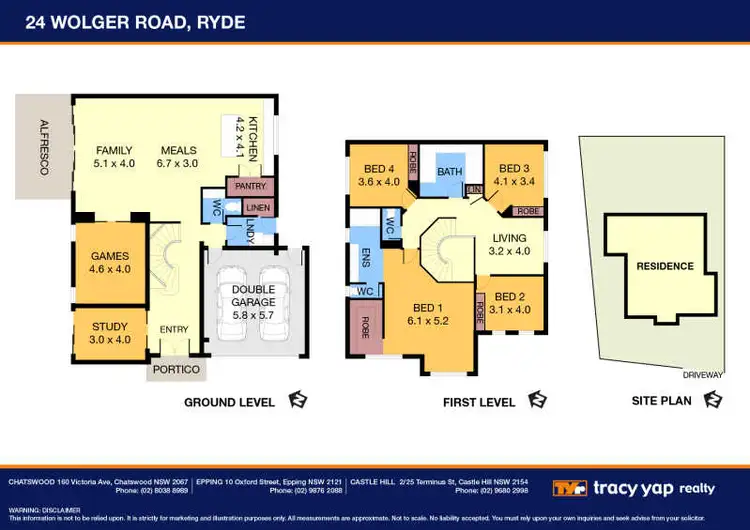 Floorplan of Homely house listing, 24 Wolger Road, Ryde NSW 2112
