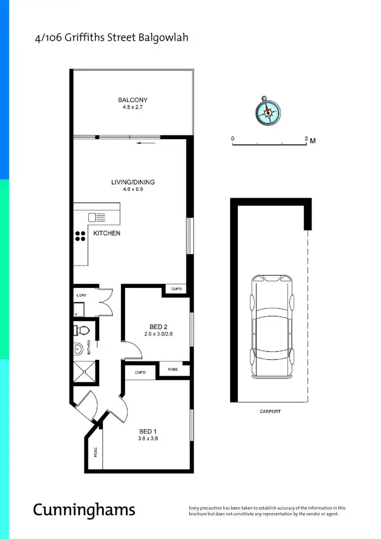 Floorplan of Homely unit listing, 4/106 Griffiths Street, Balgowlah NSW 2093