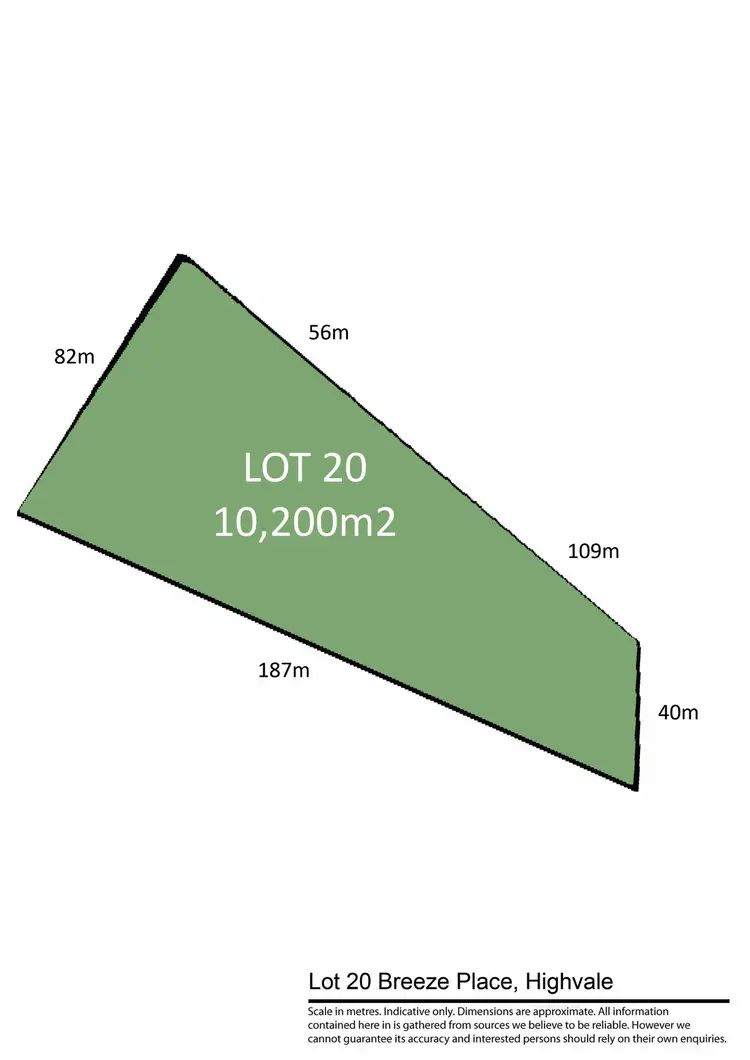 Floorplan of Homely land listing, LOT 20, 14 Breeze Place, Highvale QLD 4520