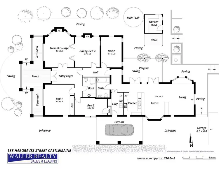 Floorplan of Homely house listing, 188 Hargraves Street, Castlemaine VIC 3450